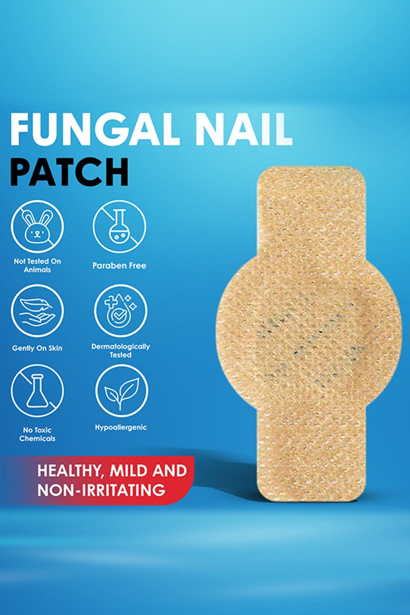 Kanza 21Pcs Fungal Nail Patch Nail Treatment Renews Nails Structure and Improve Discoloration Overnight Nail Repair Patch for Nail Fungus Damage 8Hrs Nighttime Renewal Fungal Nail Patches - Image 3